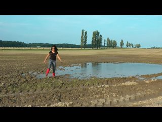 red rubber boot in the field mp4