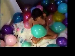 bare balloon babes - sarah james small tits big ass milf