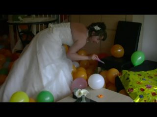 bride having fun