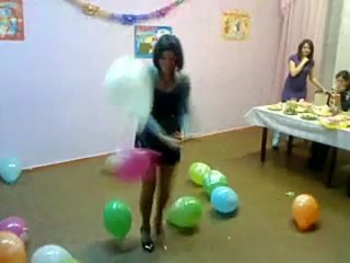 popping balloons